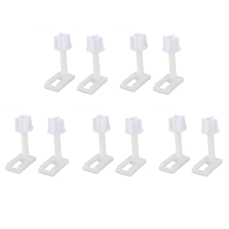 

10Pcs DIY Plastic Toilet Seat Screws Fixings Fit Toilet Seats Hinges Repair Tools Type&Size:5 4.4X2.4Cm