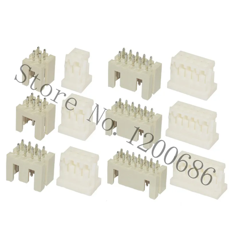 XHD2.5 DF1B-4 6 8P 10DS 2,5mm XH2.54 doble Rrow conector Terminal Socket DF1B 2 3 4 6 10-Pin conector Plug