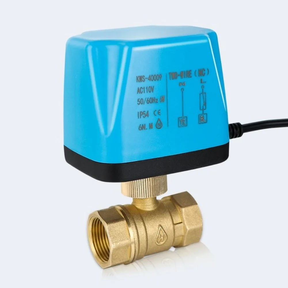 

Прочный 2-ходовой электрический шаровой кран Нормально закрытый двухпроводной электромагнитный клапан с одним управлением DN50 DC12V-24V AC220V Шаровой кран с электроприводом