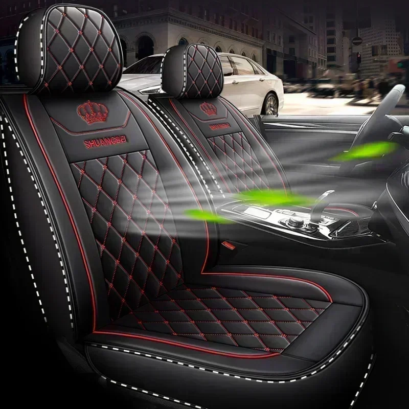 لتويوتا تندرا غطاء مقعد السيارة مقاوم للماء ومقاوم للاهتراء الراقية تاج مطرز بو الجلود غطاء مقعد كامل التفاف