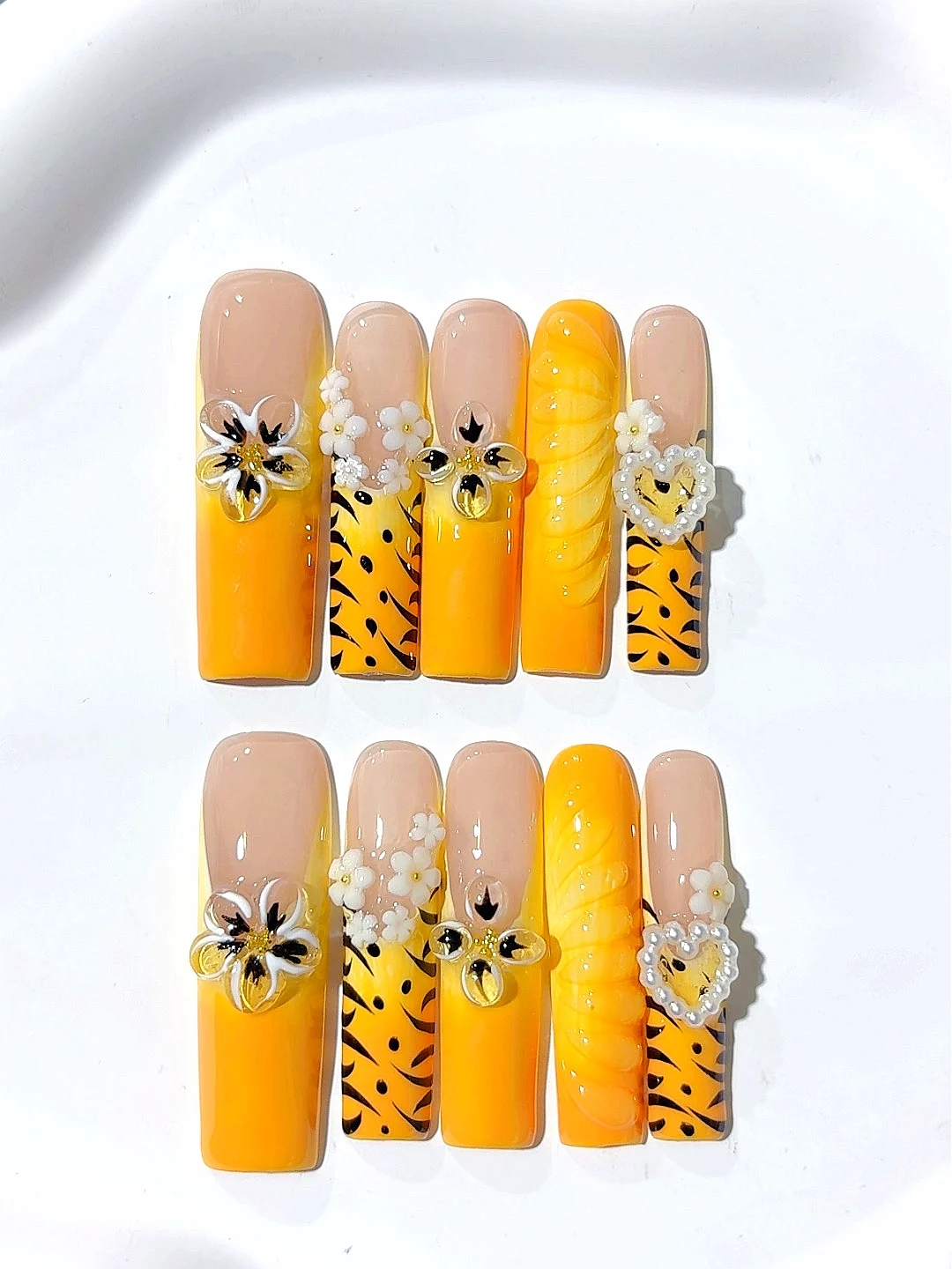 

4cm Leopard Print Fingertip Art Water Pipe Style Fashion Nail Art (Jsb17)