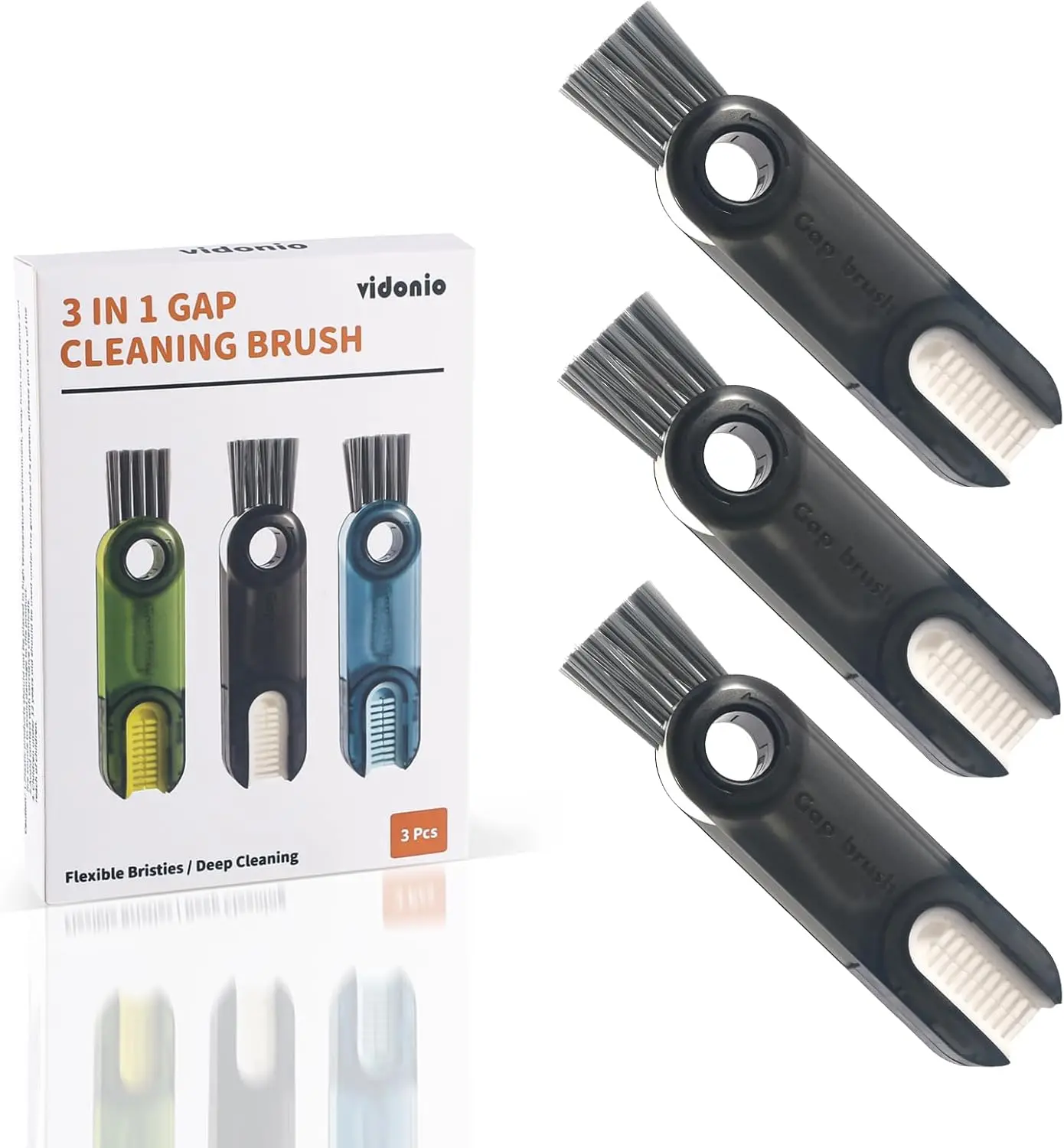 

3-in-1 Cup Lid Gap Cleaning Brush Set, Multifunctional Insulation Bottle Cleaner, Tiny Silicone Tool for Home Kitchen