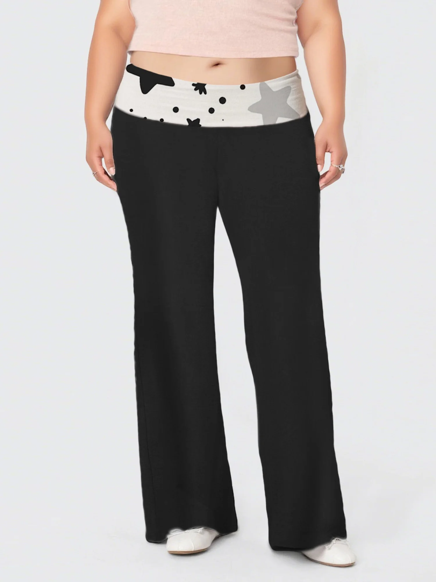 

Женские джоггеры больших размеров с высокой талией и принтом тай-дай, эластичный пояс, повседневные свободные брюки для отдыха с карманами