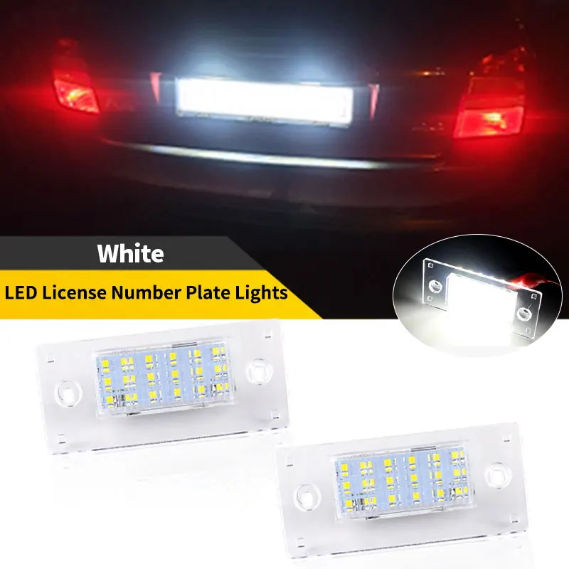 

2PCS Vehicle License Lamp Rear Plate Light For Audi A4 Limousine B5– BJ 1999-2000 RS4 Avant Quattro 2000-2002 OEM# 8D9943021G