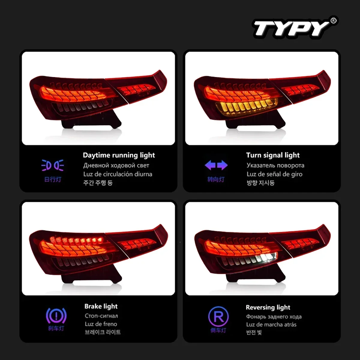 

TYPY New LED Tail Lamp Upgrade Modified For Benz E-Class W213 Taillight 2021-2023 Dynamic Signal Tail Lamp Auto Accessories