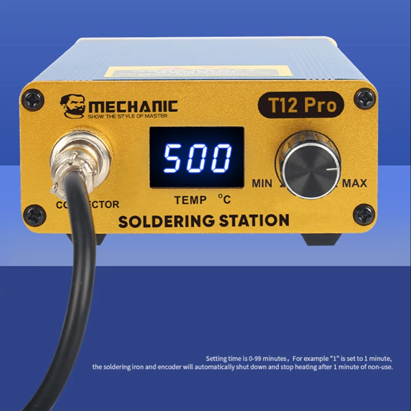 Imagem -05 - Mecânico T12 Pro Anti-estático Led Display Digital Inteligente Temperatura Constante Estação de Solda Controle de Temperatura Preciso