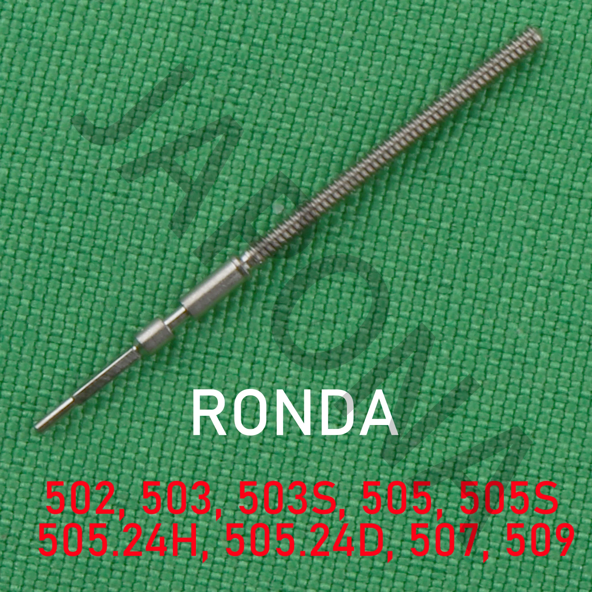 RONDA 스템 502 스템, 503, 스템, 503 S, 스템, 505, 스템, 505 S, 스템, 505.24H, 스템, 505.24D, 스템, 507, 스템, 509, 스템, 505 무브먼트 스템