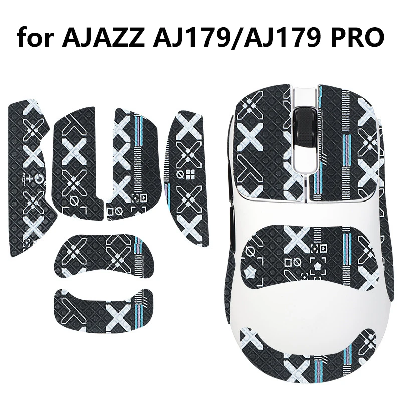 Anti-Slip Mouse Grip Tape stiker Skate untuk AJAZZ AJ179/AJ179 Pro Mouse Gaming untuk e-sport komputer Gamer Non Slip mengisap keringat