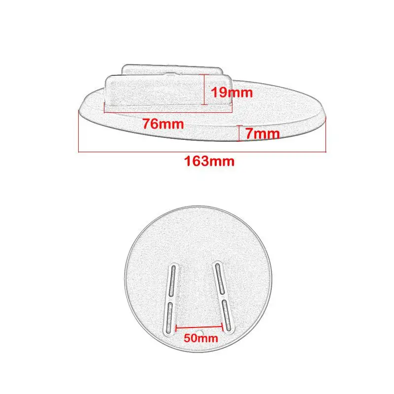 Universal Motorcycle Kick Stand Parking Pad Anti-Slip Durable Kickstand Puck for Beach Grass Road Parking