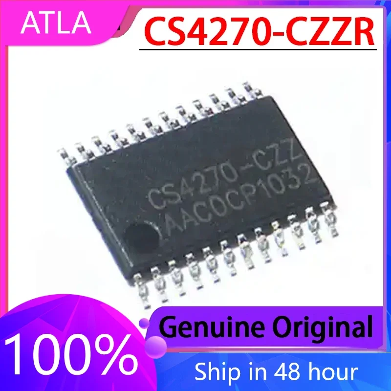 

2PCS CS4270-CZZR CS4270-CZZ TSSOP24 2-in 2-out Codec Chip