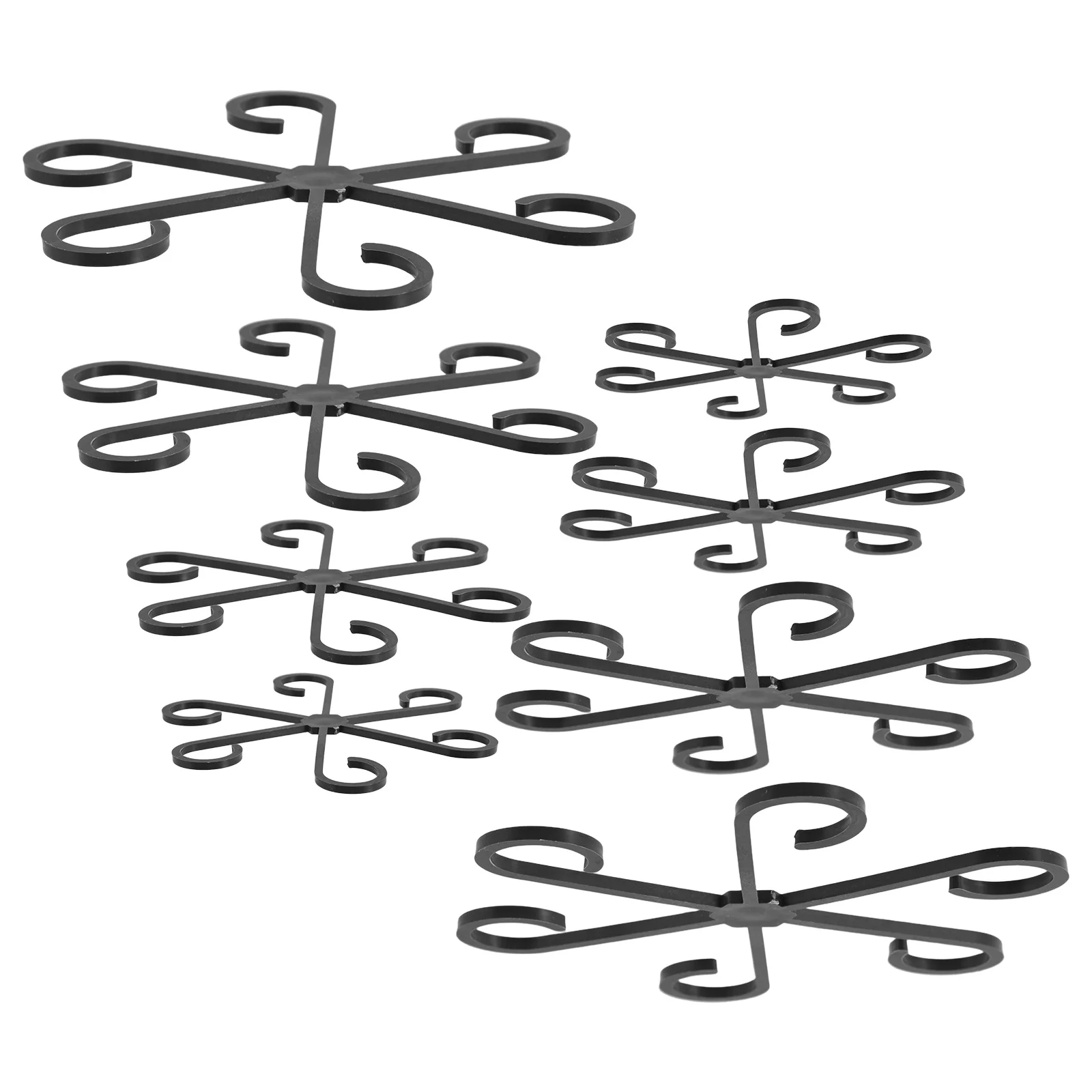 

8Pcs Stable Plant Support Stakes Easy Install Plastic Bonsai Stem Organizer for Indoor Plants and Flowers Flower Stem Holder