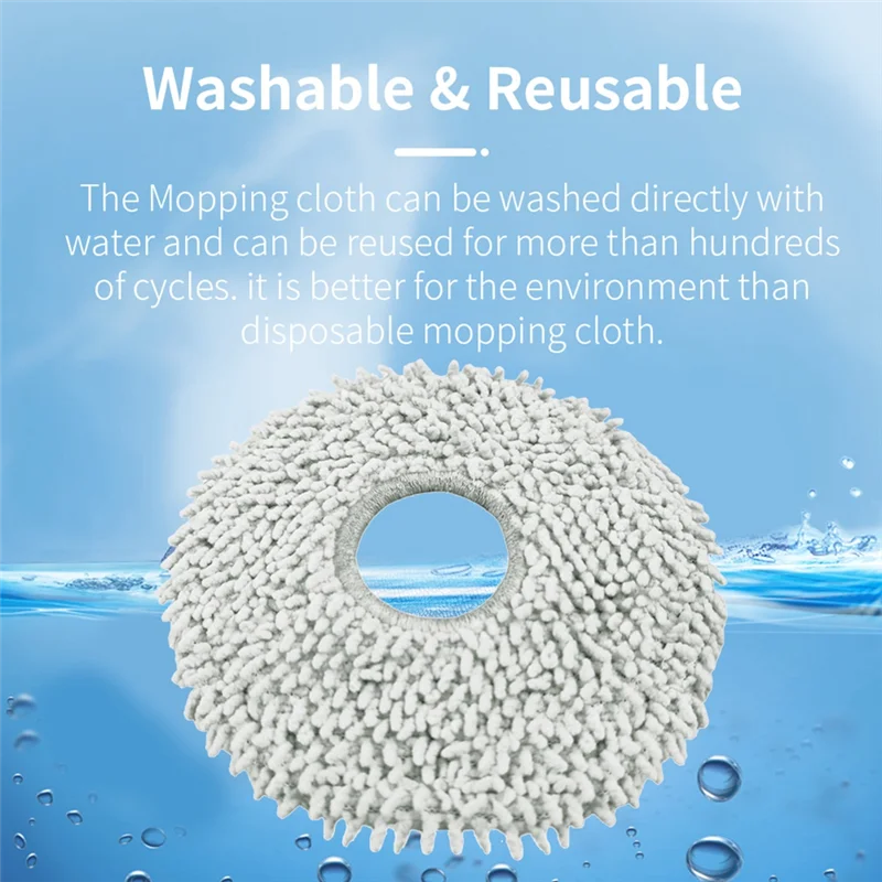 Xiaomi Dreame用の洗えるモップクロス,掃除機の交換,ロボットのスペアパーツ,x20 pro plus,4個