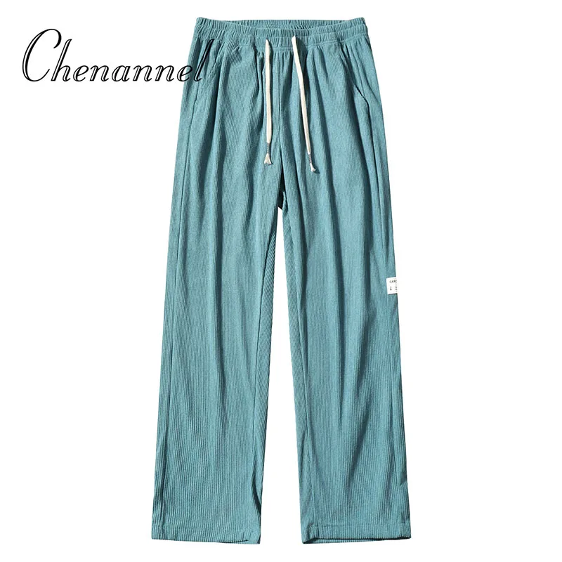 Pantalons décontractés pour hommes, pantalons sportifs polyvalents à jambes droites et amples, printemps-automne