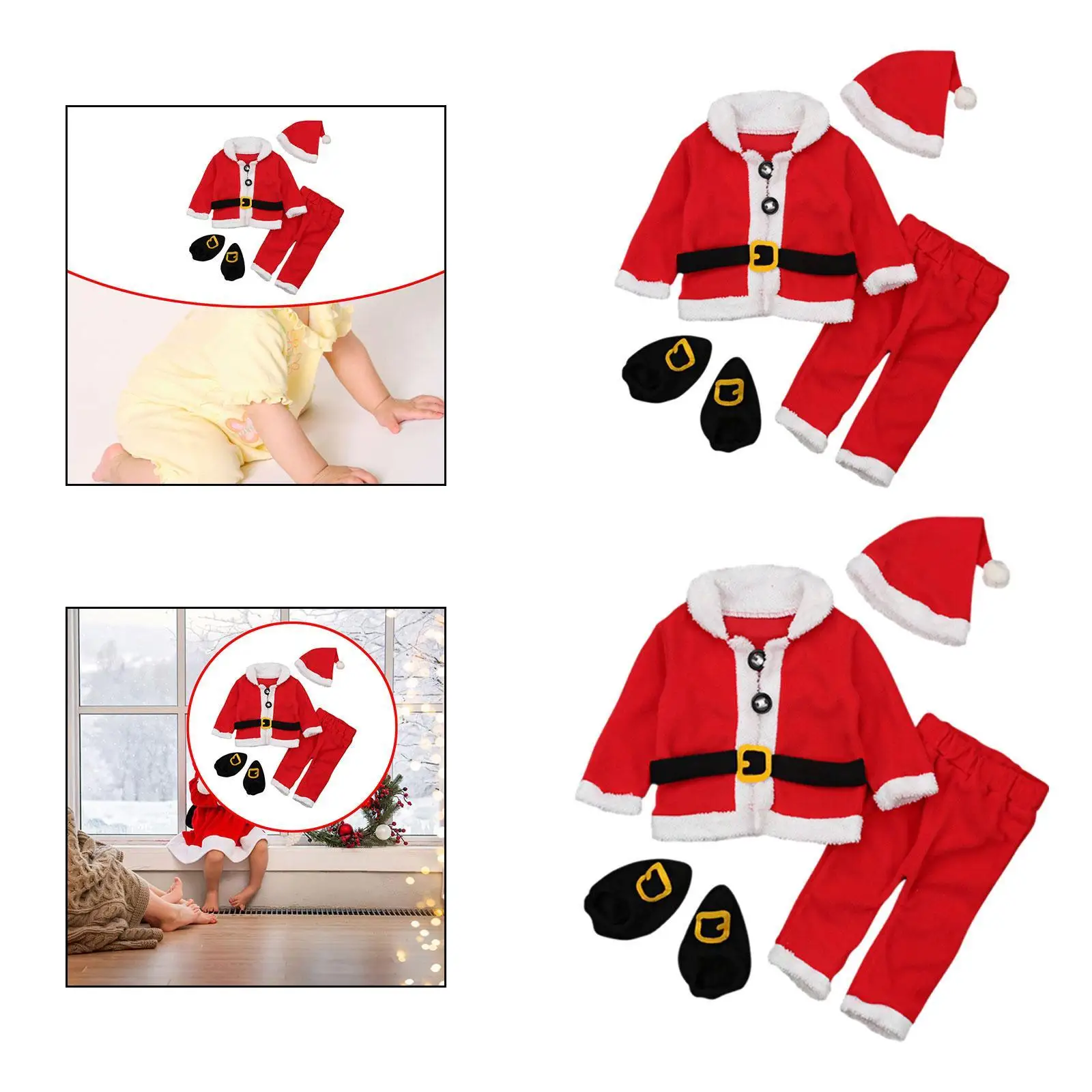 

Детский рождественский костюм для косплея, нарядное платье, рождественский наряд для новогодней сцены