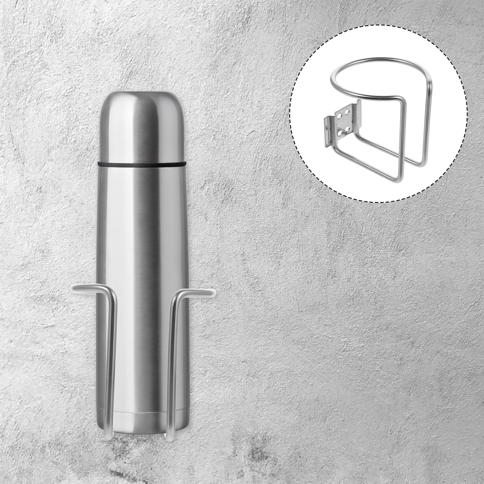 1pc Edelstahl Halter Glatte Hause Auto Boot Shampoo Flasche Verwenden Rack-Home Tasse Rack Schiff Wasser Tasse Halter