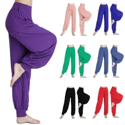 Pantaloni da Yoga da donna pantaloni sportivi taglie forti Leggings da Yoga pantaloni colorati da TaiChi pantaloni da donna modali pantaloni da danza del ventre