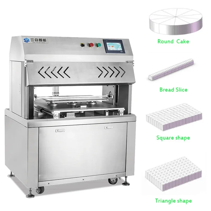 Ultrasonic Automatic Cutter Cake Slicer Automatic Machine Small Cake Dessert Making Machine for Bakery Shop