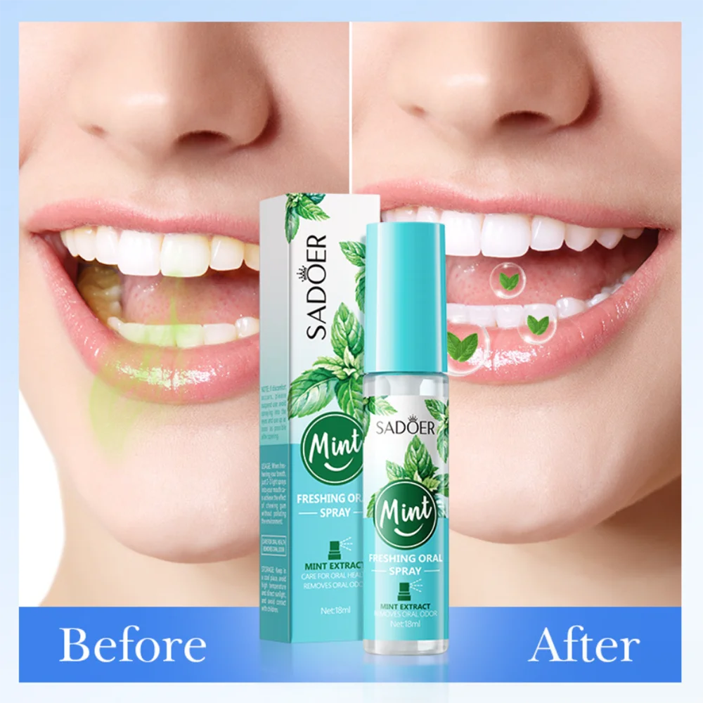 Mouth Fresh Breath Spray Para El Mal Aliento Spray Boca Fresco Ambientador Bucal Mint Freshener Long Lasting Alito Cattivo