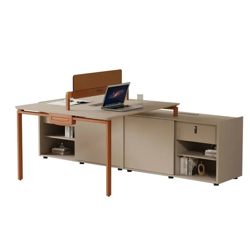 

Комбинация офисного стола и стула, сиденье для карточек на четыре человека, современная простая офисная мебель