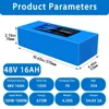 Aleaivy 48V 16Ah Ebike 배터리 30A BMS 350W 500W 750W 1000W 모터 18650 셀 리튬 팩 전자 자전거 자전거 전기 스쿠터 3