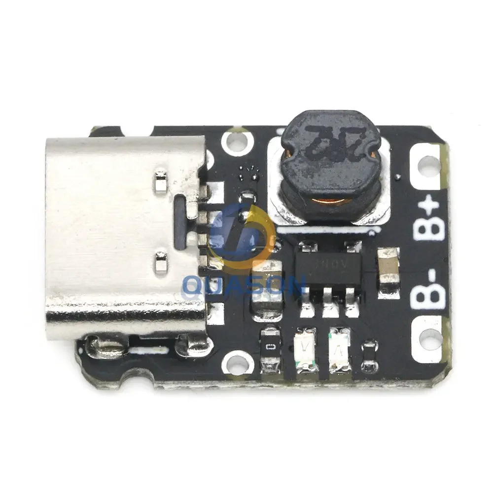 Mini lithium battery charging module with 5V output boost 18650 type-C with protection