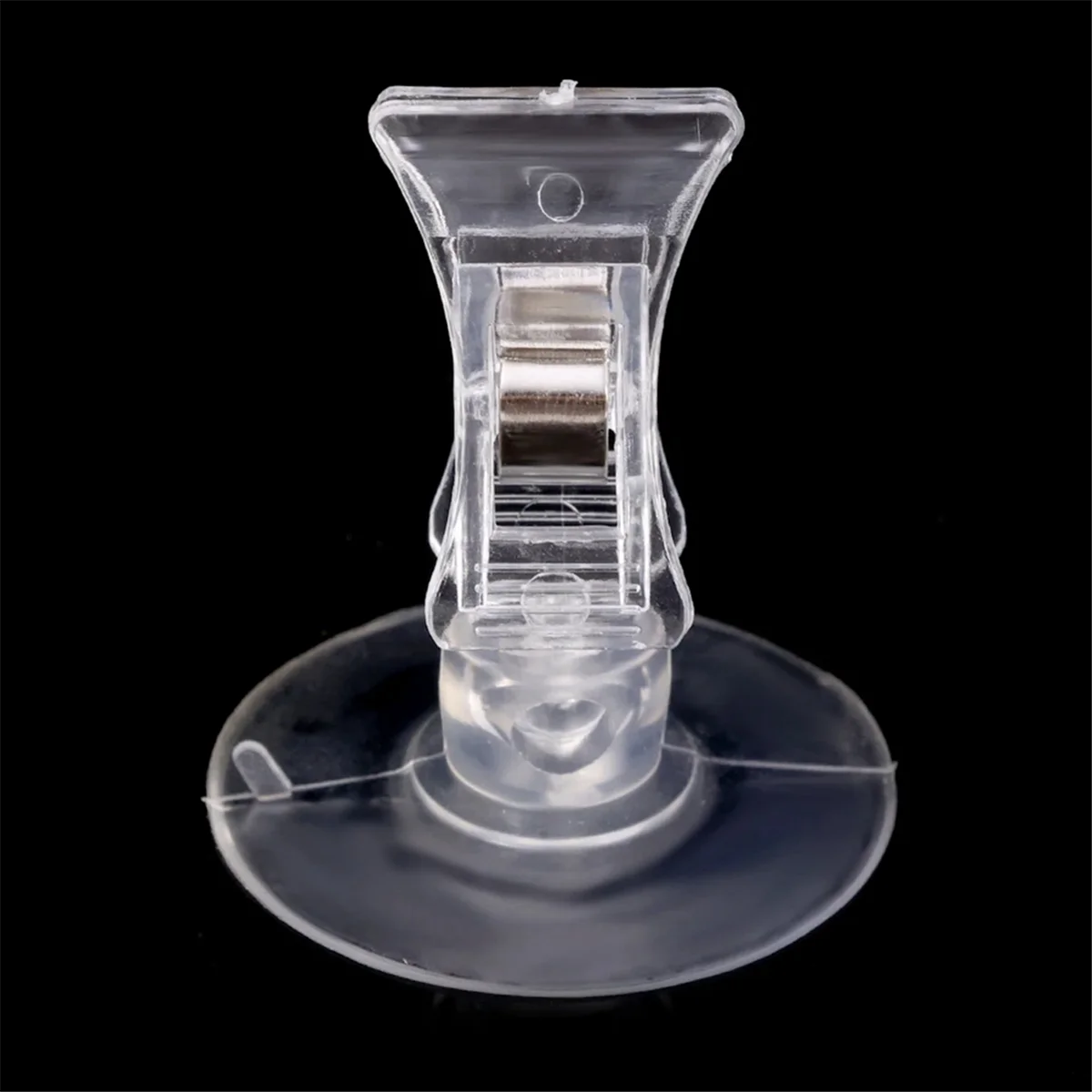

A44T10Pcs Suction Cup Clips Transparent Sucker Clamp Bathroom Window Glass Suction Cup with Clip for Advertising Display