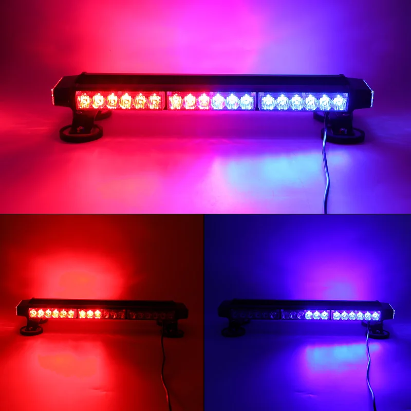 Car Strong Magnetic Ceiling Flashing Light Truck Anti-rear-end Warning Light Red and Blue Engineering Rescue