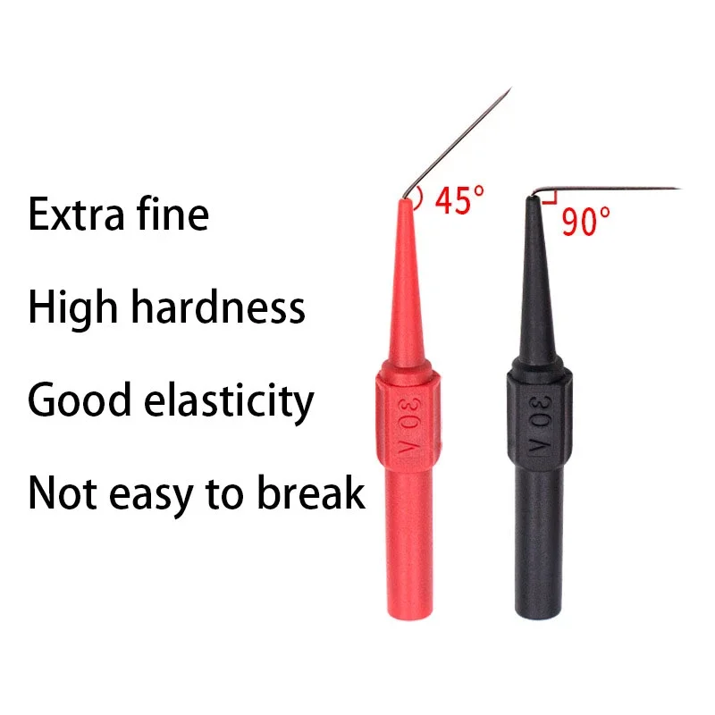 1/2/4 Pcs 0.7MM 30V Car Tip Probes Diagnostic Multimeter Tools Back Piercing Needle Tip Probes Autotools Automotive Kit Machine