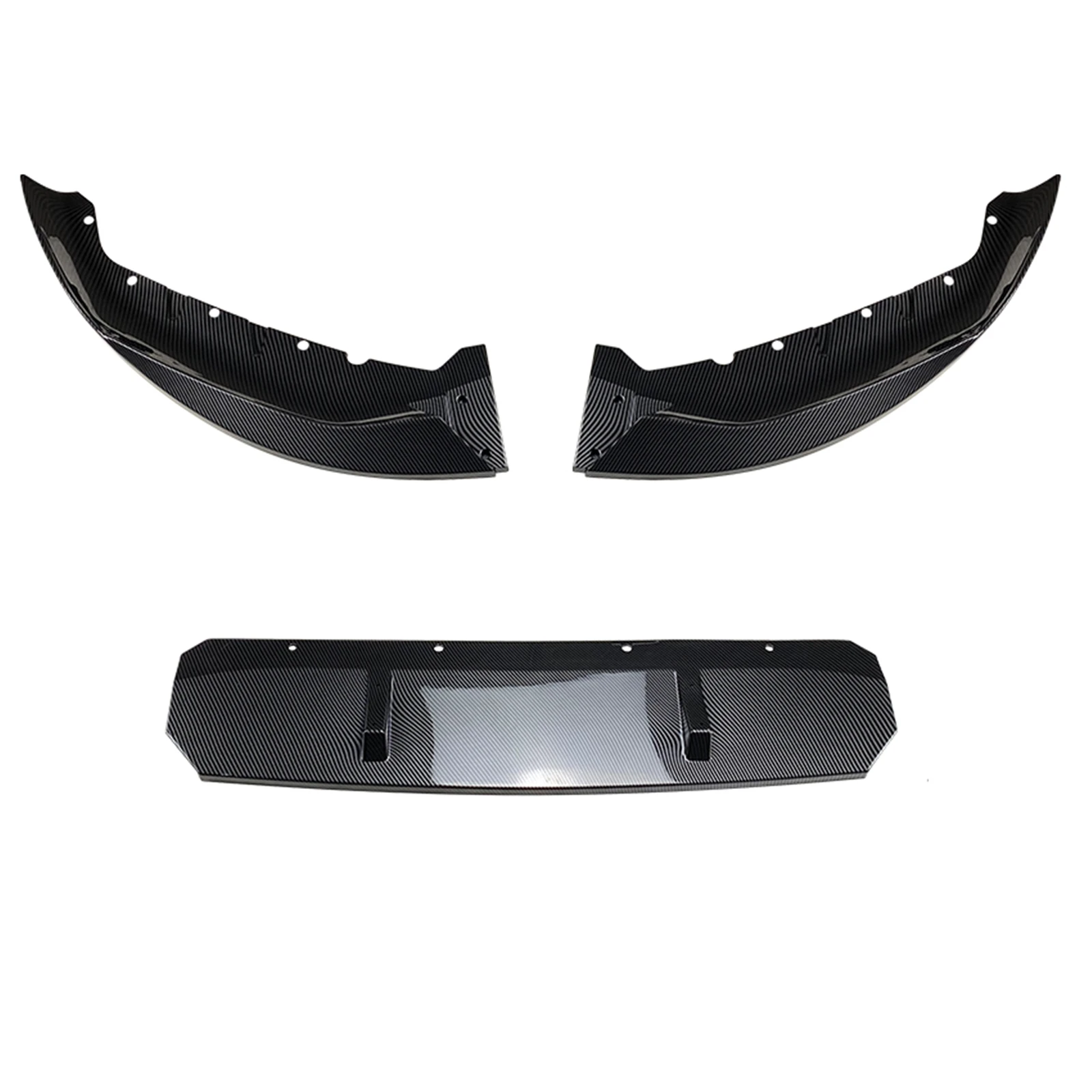 Car Front Bumper Spoiler Lip Lower Flare Splitter For BMW 5 Series G30 M Sport 525i 530i LCI 540i 2021 2022 2023