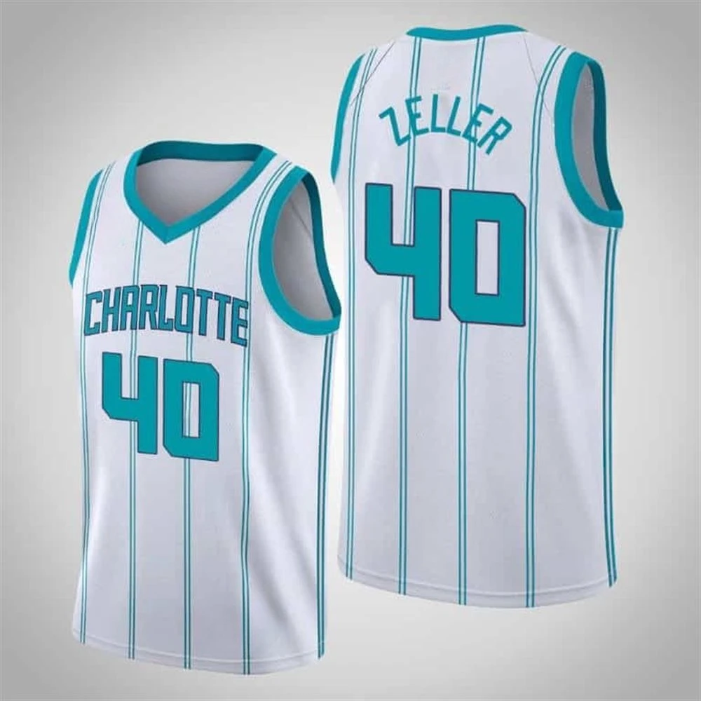 White Blue Striped Hornet # 40 Zeller Home Basketball Tank Top Quick Drying Mesh Alphanumeric Printed Sports Home Clothing