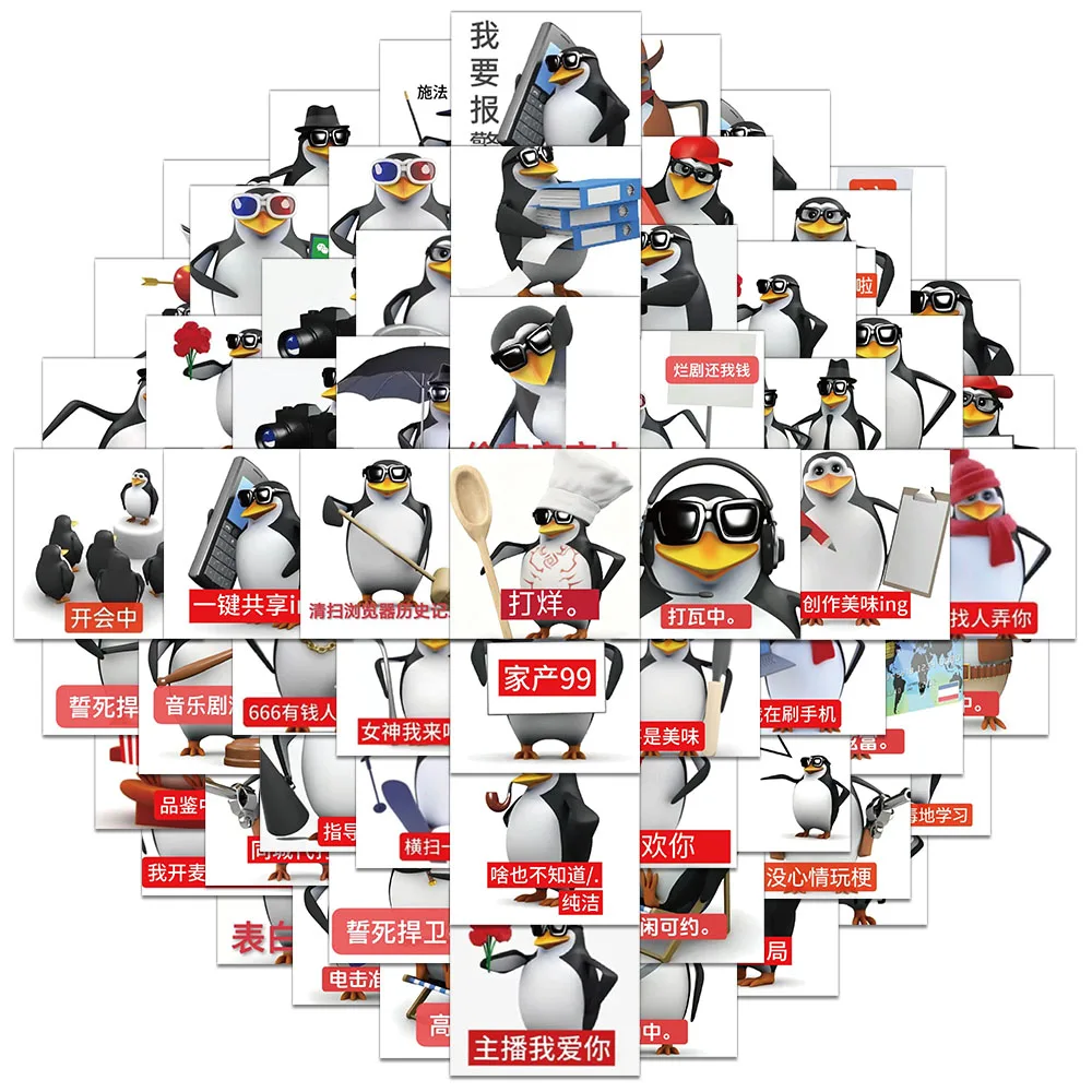 62PCS Creative Peng…