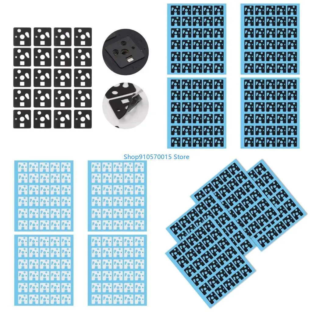 B95C 120Pcs PEs Material Switches Stabilizers Film Shafts Sticker for Mechanical Keyboards PEs Underpad