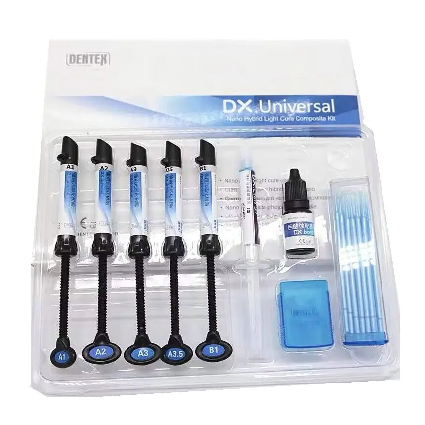 

Hot sale Composite Resin Dentals Composite Kit Filler Light Cure Dentals Material Filling All Purpose Composite Kit