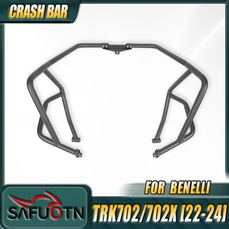 

For Benelli TRK702 TRK702X 2022 2023 2024 TRK 702 702X Engine Guard Highway Crash Bar Motorcycle Frame Protection Upper Bumper