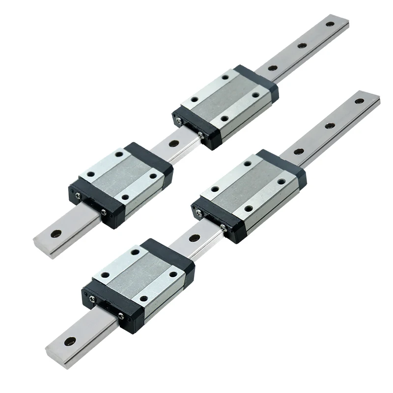 HLTNC MGN 12mm Miniature Linear Guide Rail MGN12 Customized Length MGN12H or MGN12C Linear Carriage Block Set for 3d Printer CNC