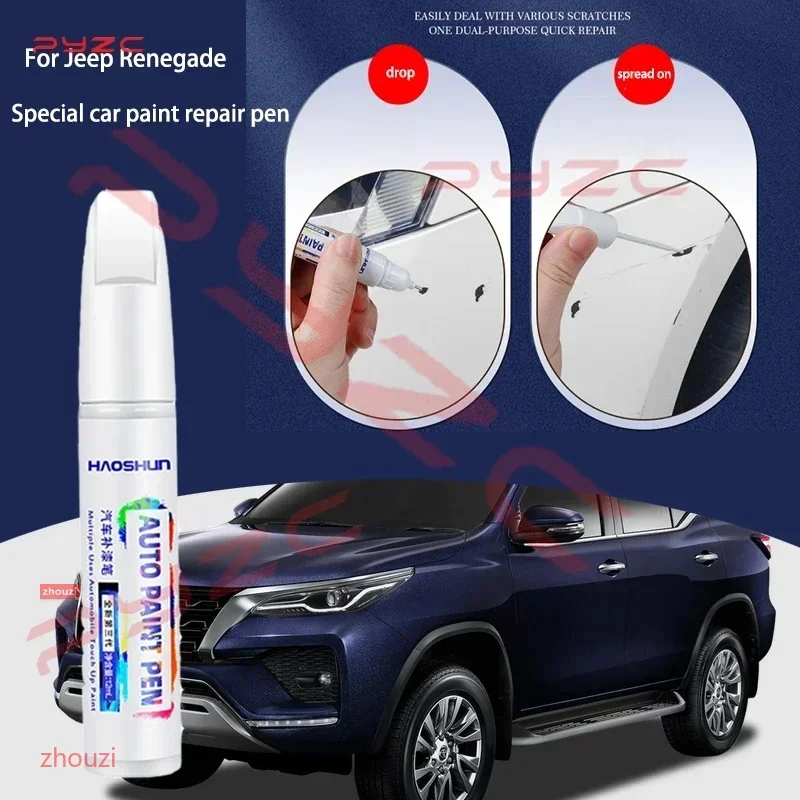 For Jeep Renegade 2014-2025 BU Paint Touch Up Pen Kit - Scratch Repair Car Scratch Remover with Brush DIY Auto Accessories