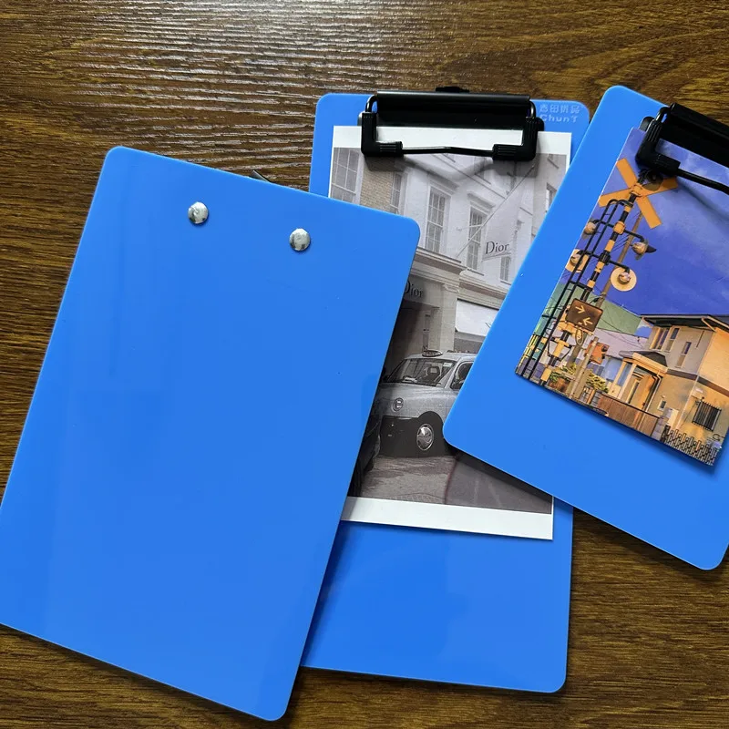 Blue Paper ClipBoard A4 Board with Student 8K Art Board A3 Exam Pad Sticky Notes Clip Sketch Board Folder  Office Supplies