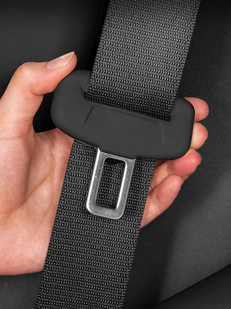 Housse universelle de ceinture de sécurité de voiture en Silicone, décoration de siège de voiture, anti-rayures, anti-chute, étui de protection avec boucle de ceinture de sécurité de voiture