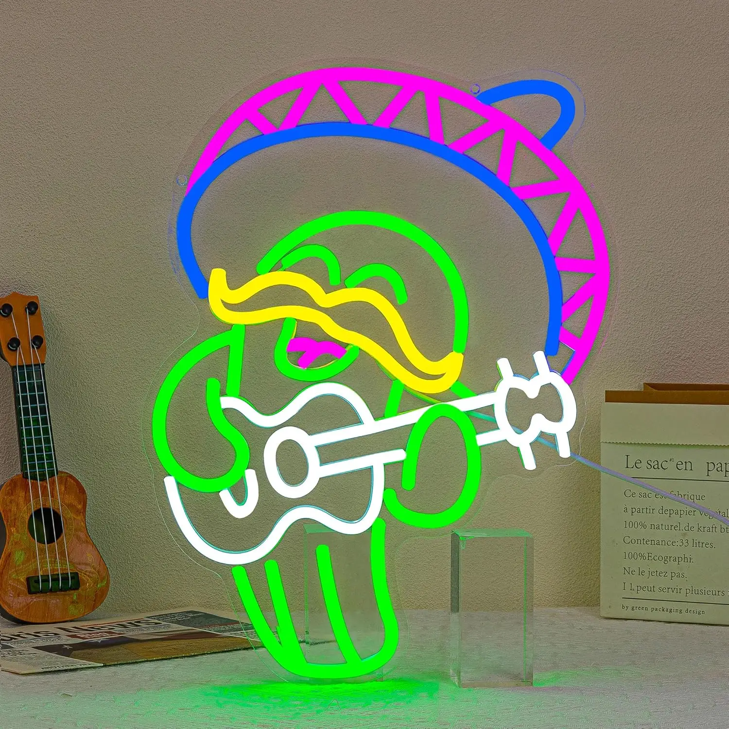 

Cowboy cactus LED Neon Lights Dimmable Night light for Bar Club Bedroom Hotel Decor Birthday Party Outdoor Neon Decor Art Gifts