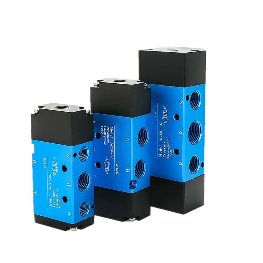 

Pneumatic Control Valve 5-Way 2-Position PT 1/2" 3/8" 1/4" 1/8"