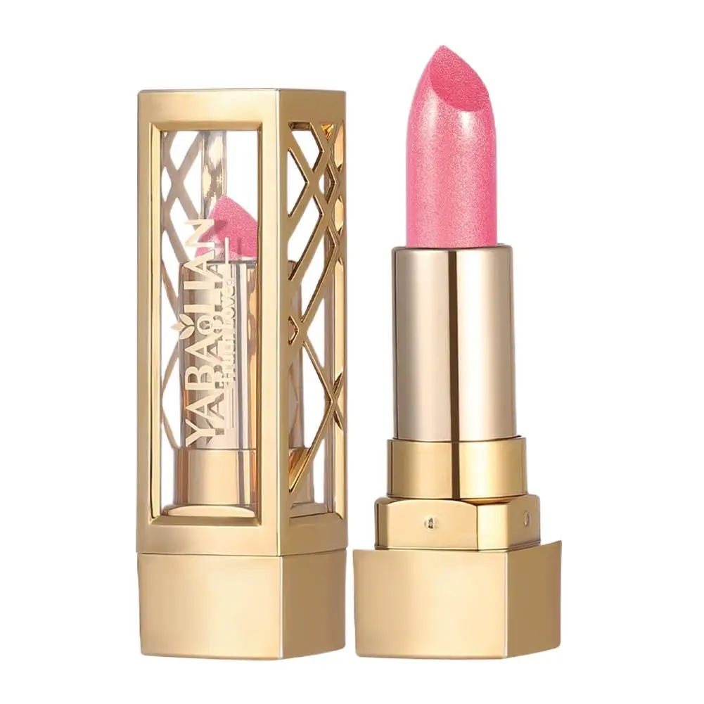 1pcs New Pearlescent Pink Glitter Velvet Lipstick Waterproof Long Lasting Matte Shimmer Diamond Lipstick Women Makeup Cosmetic