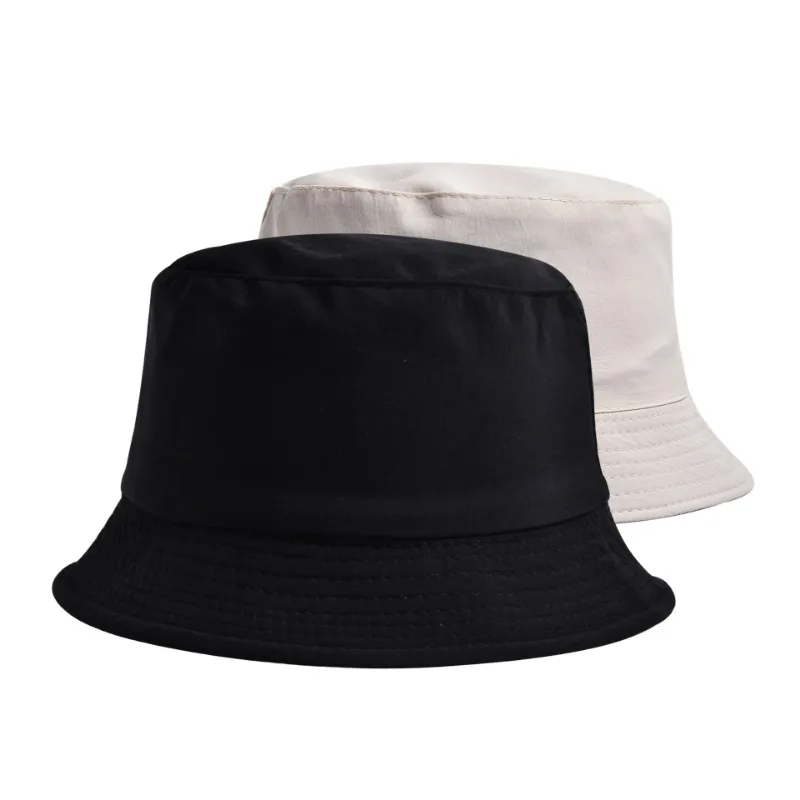 Custom Logo Children Double-sided Solid Color Bucket Hat Outdoor Shade Sun Protection Boys and Girls Foldable Panama Bob Cap