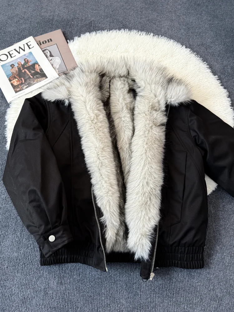 

Теплая утолщенная куртка из американского хлопка на флисовой подкладке для мужчин, зимнее пальто с меховым воротником до -40°C ℃ Морозостойкий (или: Устойчивый к холоду)...