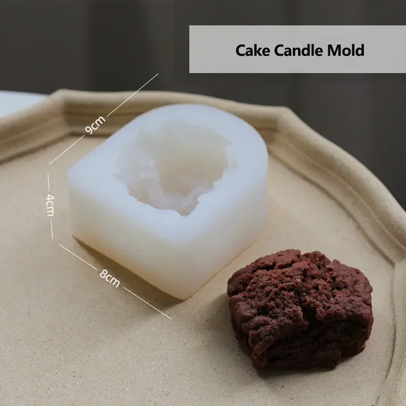 Simulation Pastry Dessert Cake Aromatherapy Candle Silicone Mold 3D Silicone Mold for Candle Making