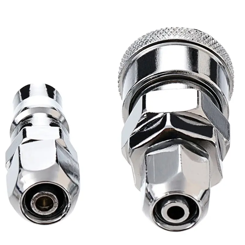 

ABBK-Air Line Шланговые фитинги Быстроразъемное соединение Комплект быстрого подключения для мойки высокого давления Набор байонетных разъемов «папа-мама»