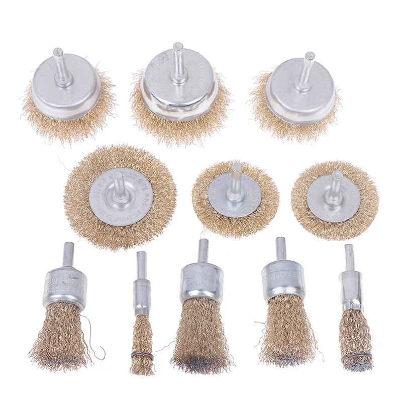 3/5 pezzi tipo penna spazzola in filo di acciaio 5 pezzi trapano elettrico ruota in filo di acciaio con asta per lucidatura e rimozione della ruggine accesso all'utensile per trapano elettrico