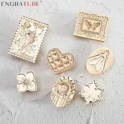 3D stempel woskowy stempel motyl europejska szyba meduza róża DIY Scrapbooking koperta kartki dekoracyjne