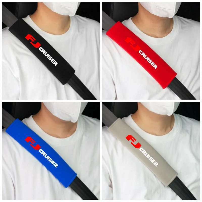 

2pcs Cotton Car Seat Belt Safety Belt Shoulder Protector Cover For Toyota FJ Cruiser Accessories