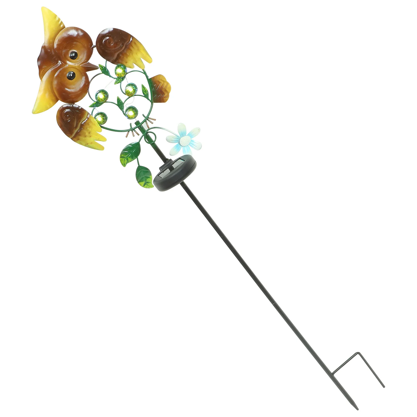 

1Pcs Owl Rain Gauge Light Solar Garden Lamp Retro Waterproof Outdoor Lawn Light Decorative Yard Solar Charging Energy Saving