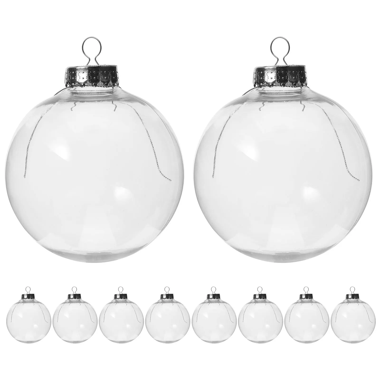 

10 Pcs Affordable Christmas Ornaments Ball Decor Delicate Details Balls Decoration Decorations Tree DIY Fine Workmanship